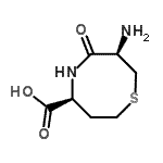 CAS#: 92893-06-6, (4S,7R)-7-Amino-6-oxo-1,5-thiazocane-4-carboxylic acid