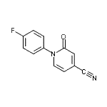 CAS#: 929000-78-2, 1-(4-Fluorophenyl)-2-oxo-1,2-dihydro-4-pyridinecarbonitrile