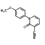 CAS 登录号：929000-87-3， 1-(4-甲氧基苯基)-2-氧代-1,2-二氢-3-吡啶甲腈