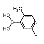 CAS 登录号：929194-41-2， (2-氟-5-甲基-4-吡啶基)硼酸