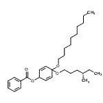 CAS 登录号：92950-96-4， 4-(癸基氧基)-4-{[(4S)-4-甲基己基]氧基}-2,5-环己二烯-1-基苯甲酸酯