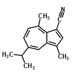 CAS 登录号：93007-54-6， 5-异丙基-3,8-二甲基-1-薁甲腈