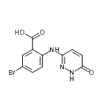CAS#: 930295-14-0, 5-bromo-2-[(6-oxo-1H-pyridazin-3-yl)amino]benzoic acid