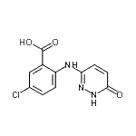 CAS#: 930295-15-1, 5-chloro-2-[(6-oxo-1H-pyridazin-3-yl)amino]benzoic acid