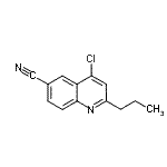 CAS#: 930570-37-9, 4-Chloro-2-propyl-6-quinolinecarbonitrile