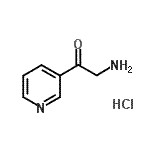 CAS 登录号：93103-00-5， 2-氨基-1-(3-吡啶基)乙酮盐酸盐(1:1)