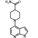 CAS 登录号：931411-88-0， 1-(1H-吡咯并[2,3-b]吡啶-4-基)-4-哌啶甲酰胺
