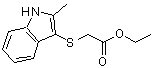 CAS#: 93187-78-1, Ethyl [(2-methyl-1H-indol-3-yl)sulfanyl]acetate