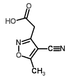 CAS 登录号：93276-75-6， (4-氰基-5-甲基-1,2-恶唑-3-基)乙酸