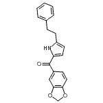 CAS#: 93363-39-4, 1,3-Benzodioxol-5-yl[5-(2-phenylethyl)-1H-pyrrol-2-yl]methanone