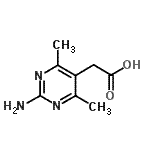 CAS#: 933687-60-6, (2-Amino-4,6-dimethyl-5-pyrimidinyl)acetic acid