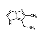 CAS 登录号：933697-75-7， 1-(6-甲基-1H-咪唑并[1,2-b]吡唑-7-基)甲胺
