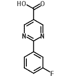 CAS#: 933988-24-0, 2-(3-Fluorophenyl)-5-pyrimidinecarboxylic acid