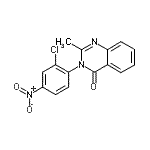 CAS#: 93432-37-2, 3-(2-Chloro-4-nitrophenyl)-2-methyl-4(3H)-quinazolinone