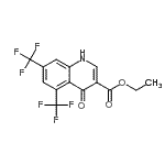 CAS#: 93514-83-1, Ethyl 4-oxo-5,7-bis(trifluoromethyl)-1,4-dihydro-3-quinolinecarboxylate