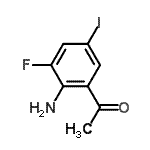 CAS#: 935292-91-4, 1-(2-Amino-3-fluoro-5-iodophenyl)ethanone