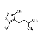 CAS#: 93548-16-4, 3,5-Dimethyl-4-(3-methylbutyl)-1,2-oxazole