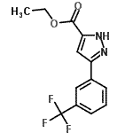 CAS#: 93618-46-3, Ethyl 3-[3-(trifluoromethyl)phenyl]-1H-pyrazole-5-carboxylate