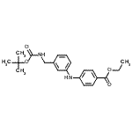 CAS#: 936497-81-3, Ethyl 4-({3-[({[(2-methyl-2-propanyl)oxy]carbonyl}amino)methyl]phenyl}amino)benzoate