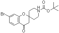 CAS#: 936648-38-3, 2-Methyl-2-propanyl 7-bromo-4-oxo-3,4-dihydro-1'H-spiro[chromene-2,4'-piperidine]-1'-carboxylate
