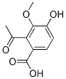 CAS#: 93762-15-3, 2-Acetyl-4-Hydroxy-3-Methoxybenzoic Acid