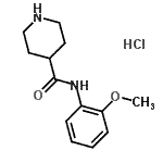 CAS#: 937688-17-0, N-(2-Methoxyphenyl)-4-piperidinecarboxamide hydrochloride (1:1)