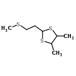CAS#: 93788-31-9, 4,5-Dimethyl-2-[2-(methylsulfanyl)ethyl]-1,3-dithiolane
