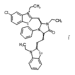 CAS#: 93839-00-0, 5-Chloro-3-ethyl-2-({1-ethyl-4-[2-(3-ethyl-1,3-benzoselenazol-2(3H)-ylidene)ethylidene]-5-oxo-3-phenyl-2-imidazolidinylidene}methyl)-1,3-benzothiazol-3-ium iodide
