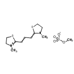 CAS#: 93839-22-6, 3-Methyl-2-[3-(3-methyl-1,3-thiazolidin-2-ylidene)-1-propen-1-yl]-4,5-dihydro-1,3-thiazol-3-ium methyl sulfate