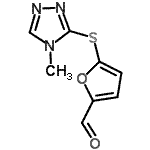 CAS#: 938459-16-6, 5-[(4-Methyl-4H-1,2,4-triazol-3-yl)sulfanyl]-2-furaldehyde