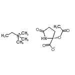 CAS#: 93857-26-2, N,N,N-Trimethylethanaminium (2R)-2-acetoxy-5-oxo-2-pyrrolidinecarboxylate