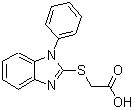 CAS 登录号：93866-15-0， [(1-苯基-1H-苯并咪唑-2-基)硫基]乙酸