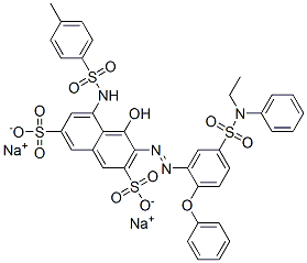 CAS#: 93882-08-7, Disodium 3-[[5-[(Ethylphenylamino)Sulphonyl]-2-Phenoxyphenyl]Azo]-4-Hydroxy-5-[[(P-Tolyl)Sulphonyl]Amino]Naphthalene-2,7-Disulphonate
