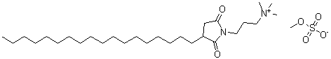 CAS#: 93882-18-9, N,N,N-Trimethyl-3-(3-octadecyl-2,5-dioxo-1-pyrrolidinyl)-1-propanaminium methyl sulfate