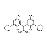 CAS#: 93892-46-7, 2,2'-(2-Methyl-1,1-propanediyl)bis(6-cyclopentyl-4-methylphenol)