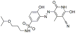 CAS#: 93893-63-1, 3-[(5-Cyano-1,2-Dihydro-6-Hydroxy-4-Methyl-2-Oxo-3-Pyridyl)Azo]-4-Hydroxy-N-[3-(1-Methylethoxy)Propyl]Benzenesulphonamide