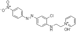 CAS#: 93919-16-5, 1-[2-({2-Chloro-4-[(4-nitrophenyl)diazenyl]phenyl}amino)ethyl]pyridinium hydroxide