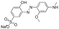CAS#: 93919-26-7, Sodium 4-Hydroxy-3-[[2-Methoxy-4-(N-Methylamino)Phenyl]Azo]Benzenesulphonate