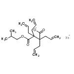 CAS#: 93921-09-6, Sodium 2,2,3-triallyl-3-(isobutoxycarbonyl)-5-hexenoate