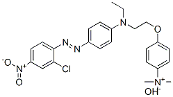 CAS 登录号：93923-59-2， 4-[2-[[4-[(2-氯-4-硝基苯基)偶氮]苯基]乙基氨基]乙氧基]-N,N,N-三甲基苯铵氢氧化物