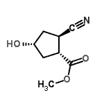 CAS#: 93929-60-3, Methyl (1R,2R,4R)-2-cyano-4-hydroxycyclopentanecarboxylate