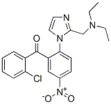CAS#: 93929-95-4, (2-Chlorophenyl)-[2-[2-(Diethylaminomethyl)Imidazol-1-Yl]-5-Nitro-Phenyl]Methanone