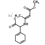 CAS#: 93939-80-1, Sodium 1,4-cyclohexadien-1-yl{[(2E)-4-methoxy-4-oxo-2-buten-2-yl]amino}acetate