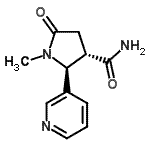 CAS 登录号：939437-34-0， (2S,3S)-1-甲基-5-氧代-2-(3-吡啶基)-3-吡咯烷甲酰胺