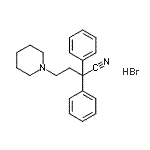 CAS#: 93962-63-1, 2,2-Diphenyl-4-(1-piperidinyl)butanenitrile hydrobromide (1:1)
