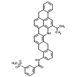 CAS#: 93963-01-0, N-(17-Isopropyl-5,10,15,16-tetrahydroanthra[2,1,9-mna]naphtho[2,3-h]acridin-11-yl)-3-(methylsulfonyl)benzamide