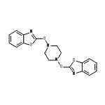CAS#: 93963-17-8, 2,2'-(1,4-Piperazinediyldisulfanediyl)bis(1,3-benzothiazole)