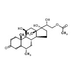 CAS 登录号：93963-74-7， (6alpha,20R)-11,17,20-三羟基-6-甲基-3-氧代孕甾烷-1,4-二烯-21-基乙酸酯