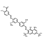 CAS#: 93964-57-9, 5-({4'-[(8-Amino-1-hydroxy-3,6-disulfo-2-naphthyl)diazenyl]-3,3'-dimethoxy-4-biphenylyl}diazenyl)-2-hydroxybenzoic acid