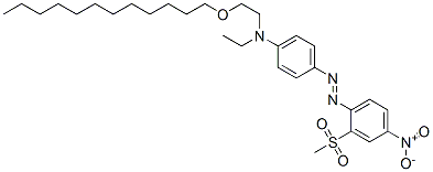 CAS#: 93964-90-0, N-[2-(Dodecyloxy)Ethyl]-N-Ethyl-4-[(2-Mesyl-4-Nitrophenyl)Azo]Aniline